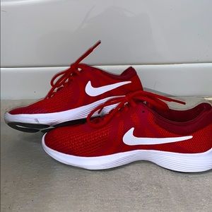 NWOT nike red runners